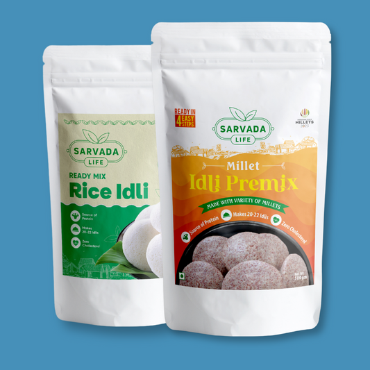 Rice Idli + Millet Idli | Combo